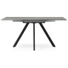 РАЙН стол с ламинированной столешницей, цвет цемент / черный