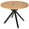 Ламинированные столы DC636 Стол обеденный круглый Дуб винчестер D100, столешница МДФ, основание металл