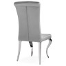 Стул полукресло LUND, обивка ткань темно-серый, каркас металл хром