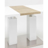 Ламинированные столы Стол обеденный Сиэтл раскладной 140-180*90 глянцевый белый