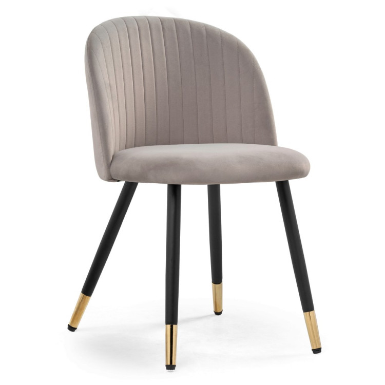 Стулья на металлокаркасе Gabi latte / black / gold