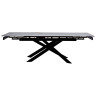 Керамические столы DT333 Стол раскладной Kass gold, 160-240/90*76, керамич. столешница, основ. металл черный
