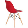 Стулья Набор 4 шт Стул обеденный DOBRIN DSW, ножки светлый бук, цвет красный (R-02)