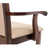 Кресло Mango из массива дерева с подлокотниками