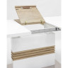 Ламинированные столы Стол обеденный Тампа раскладной 160-200*90 глянцевый белый