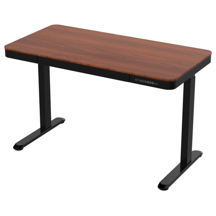 Игровые столы Стол для компьютера с электроприводом, USB-портами FoxGear LIFTISCH FG-ED-47BDW, Dark Wood