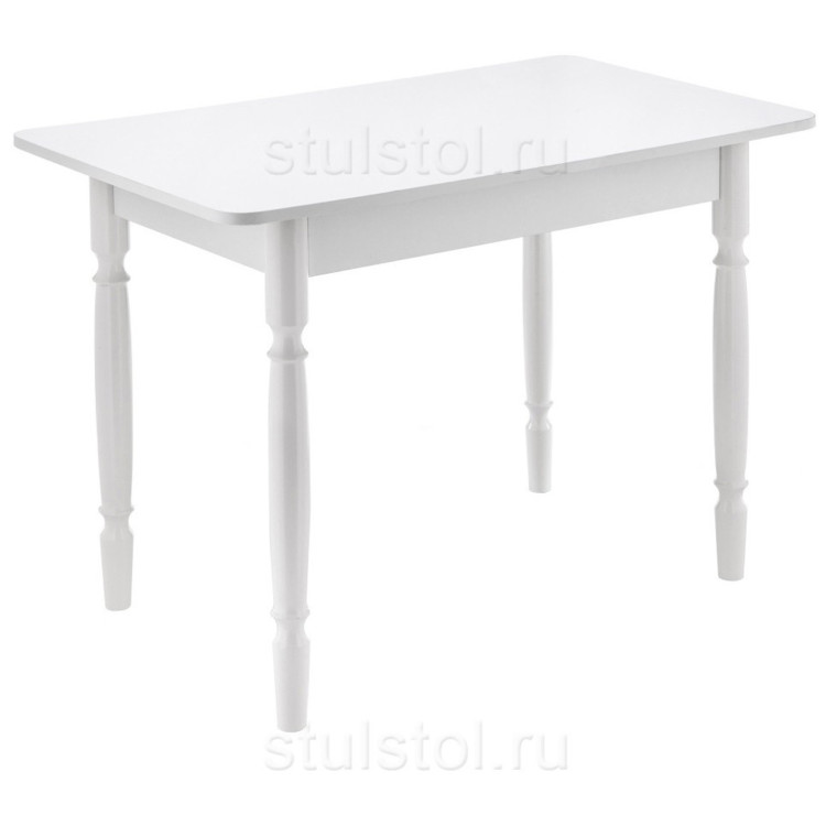 Стол для кухни ВУДИ белый глянец