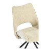 Стулья для гостиной Balaton 360 крутящийся beige / black