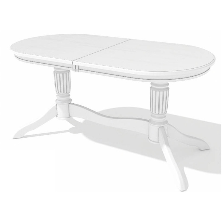 ЗУБР 1 раздвижной деревянный стол классический, покрытие эмаль