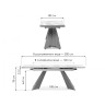Керамические столы Ливи 140(200)х80х78 dyna fantasico grey / орех кантри