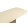 Стол обеденный ЭЛЛИПСО 200, керамическая столешница okara light yellow, опора мдф дуб американский