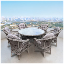 Комплект мебели T219/LV-217 Beige (6+1) с подушками в комплекте