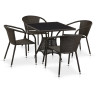 Комплект плетеной мебели T197BNS-W53/Y137C-W53 Brown 4Pcs