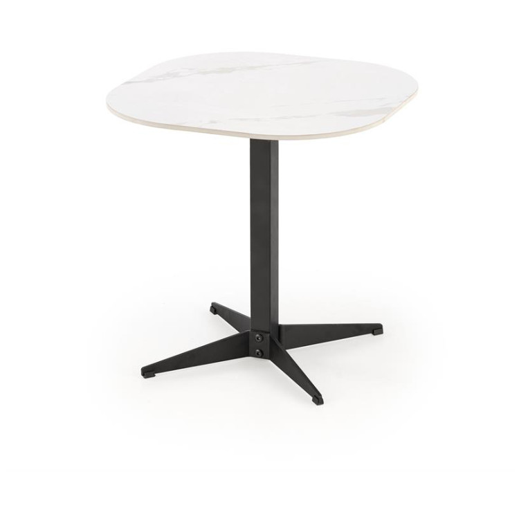 Керамические столики Стол журнальный Halmar BORNA S (белый мрамор/черный)