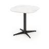 Керамические столики Стол журнальный Halmar BORNA S (белый мрамор/черный)