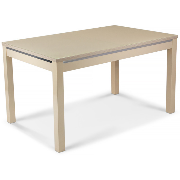 БАРОН-6 стол для кухни со стеклянной раздвижной столешницей, max 160 см