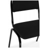 Стулья на металлокаркасе Гумер ткань черный / черный глянец