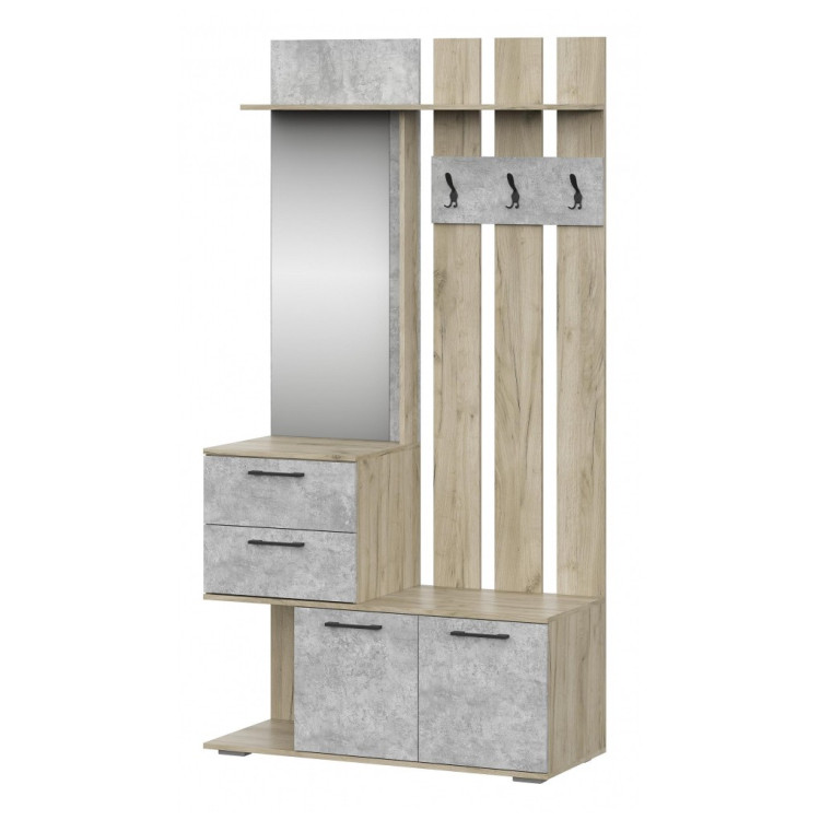 Прихожие Вальс ВШ-1 дуб крафт серый / бетонный камень