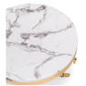 Деревянные столики Monika 50х55 marble / gold