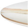 СТОЛЫ Стол Aura D110, керамогранит Calacatte gold мрамор, чёрный