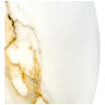 СТОЛЫ Стол Aura D110, керамогранит Calacatte gold мрамор, чёрный