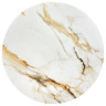 СТОЛЫ Стол Aura D110, керамогранит Calacatte gold мрамор, чёрный