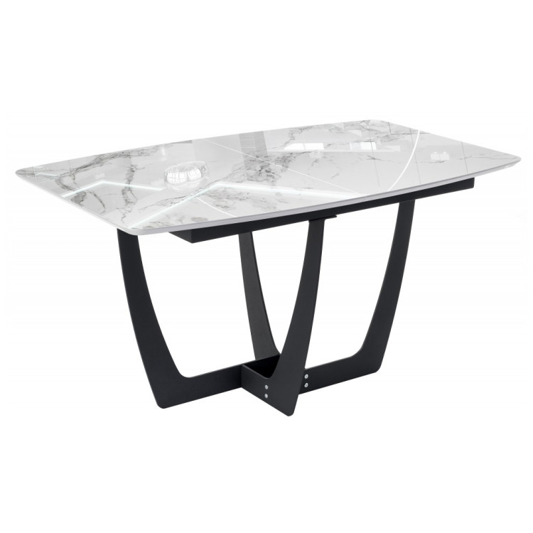 Деревянные столы Миссандея белый мрамор / графит