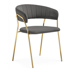 Kamelia 1 dark gray / gold