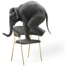 Стулья на металлокаркасе Kamelia 1 dark gray / gold