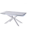 Керамические столы Стол обеденный раскладной Иллюзион MC22026DT, белый мрамор
