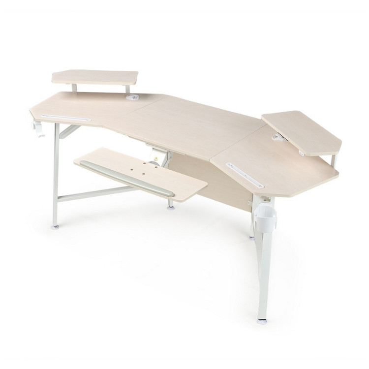 Игровые столы Стол для компьютера с подставкой под клавиатуру EUREKA ERK-AED-E70MW