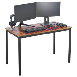 недорогие игровые столы. Стол письменный (для компьютера) EUREKA ERK-CD-02VP-V1 с шириной 119 см, Vintage Paper Игровой компьютерный стол