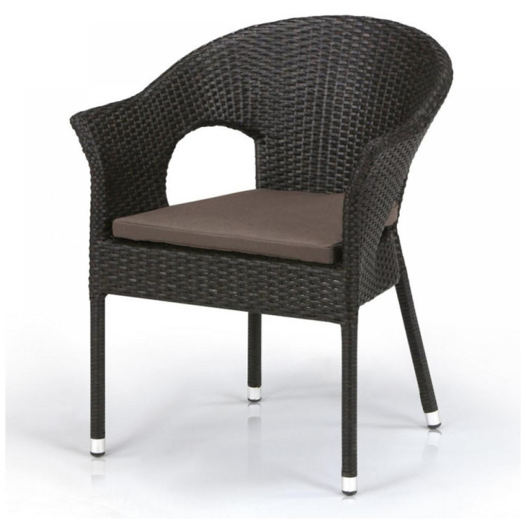 Дачные стулья-кресла Плетеное кресло Y97B-W53 Brown