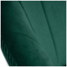 DOBRIN EDISON BLACK дизайнерское кресло с регулировкой по высоте с обивкой тканью велюр, цвет зеленый