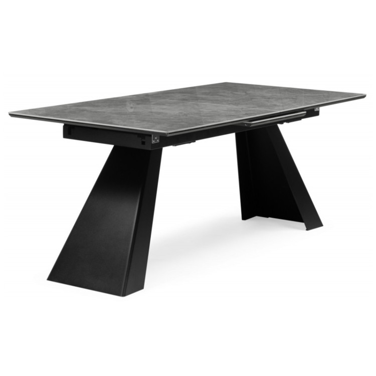 СТИГ обеденный стол с керамической столешницей, цвет серый мрамор (baolai)