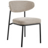 Стулья Стул Lucas 2 латте шенилл с чёрными ножками