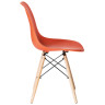 Стулья Набор 4 шт Стул обеденный DOBRIN DSW, ножки светлый бук, цвет оранжевый (O-02)