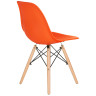 Стулья Набор 4 шт Стул обеденный DOBRIN DSW, ножки светлый бук, цвет оранжевый (O-02)