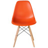 Стулья Набор 4 шт Стул обеденный DOBRIN DSW, ножки светлый бук, цвет оранжевый (O-02)