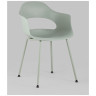 Пластиковые стулья пластиковый Lady серо-зеленый ножки из окрашенного металла
