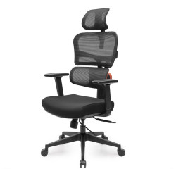 Эргономичное компьютерное кресло Eureka ERK-OC12-B, черное