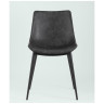 Комплекты из двух стульев TEXAS экокожа серый ножки металл черные