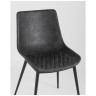 Комплекты из двух стульев TEXAS экокожа серый ножки металл черные