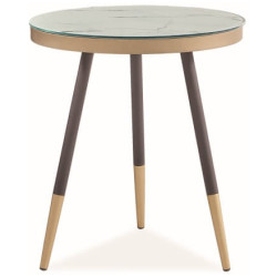 Стол журнальный Signal VEGA C (мраморный эффект/черный)