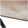 RIVOLI обеденный стол с керамической столешницей, цвет бежевый (GLOSS AMBER JADE SOLID CERAMIC) ®DISAUR
