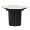 Керамические столы Стивен 100(140) capmen light gray / черный