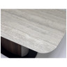 DAGFINN 160 стол с керамической столешницей, цвет IVORY TRAVERTINE SOLID CERAMIC ®DISAUR