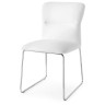 Стулья Стул FRIDA CB/1806-SK  MT.P77 CHROMED/  SKUBA S92 OPTIC WHITE