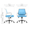 Офисные кресла Ergoplus blue / white