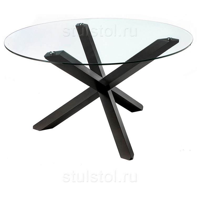 AMADEO стеклянный круглый стол, диаметр 140 см